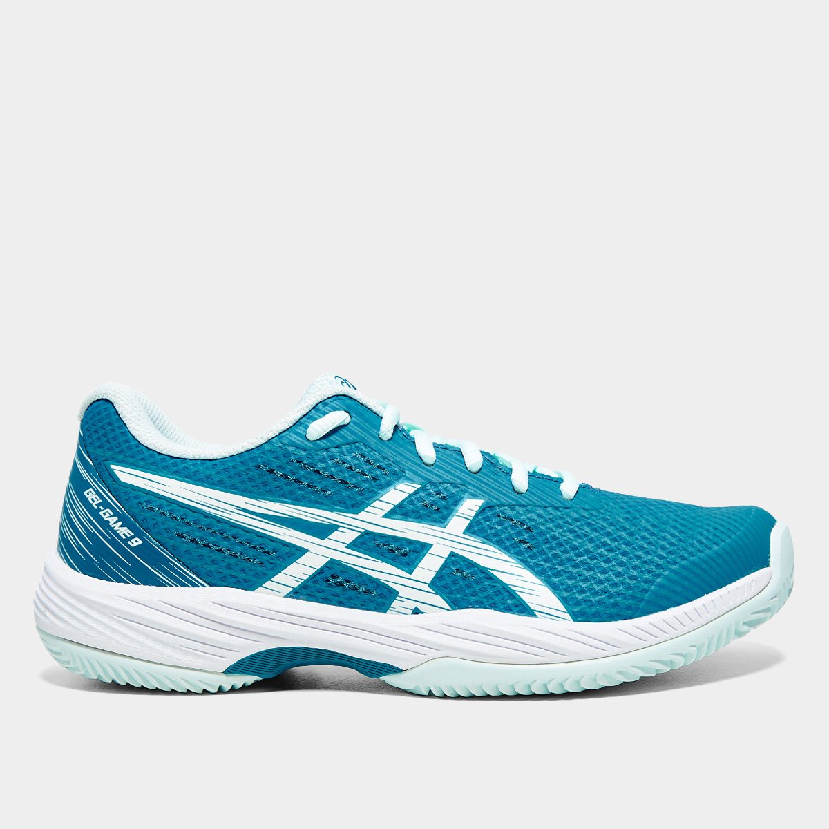 Miniatura Tênis Asics Gel-Game 9 Clay/Oc Feminino Azul+Branco - 39