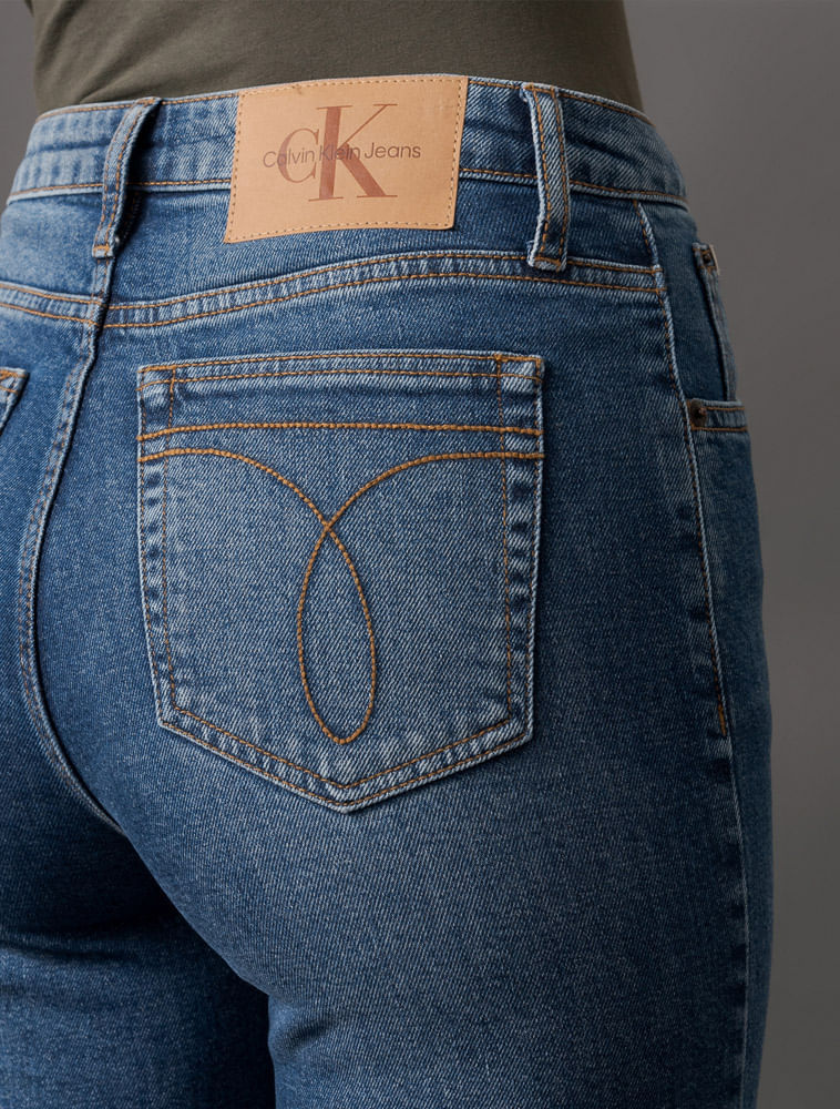 Calça Jeans Feminina Skinny High Rise Calvin Klein Jeans - Azul Médio Calça Jeans Feminina Skinny High Rise Calvin Klein Jeans Azul Médio 34