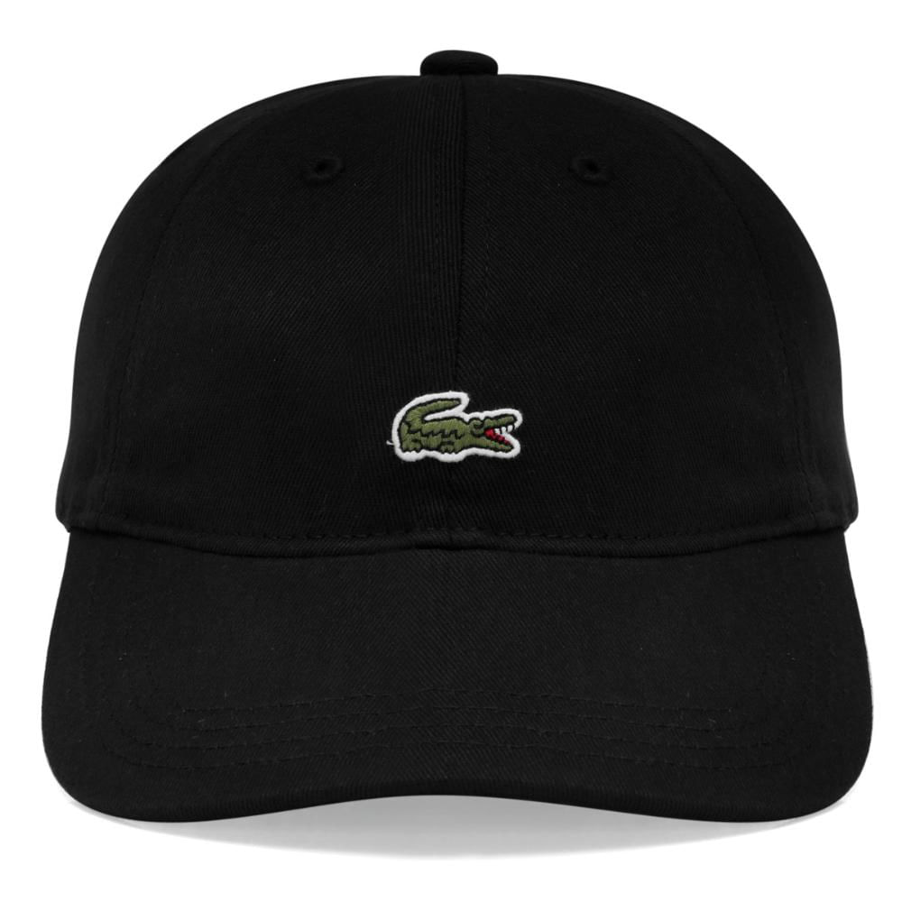 Miniatura Boné Lacoste RK4312 Core Essentials Sarja Preto