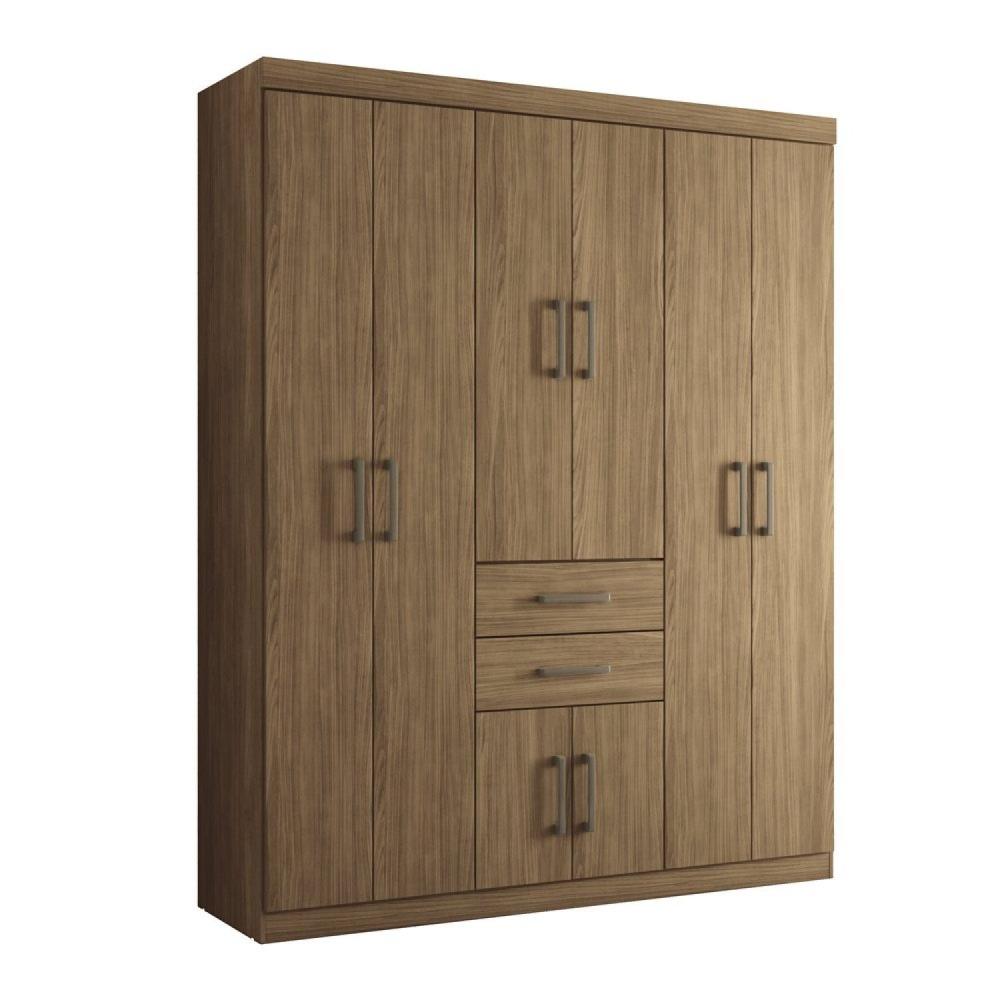 Miniatura Guarda-roupa Verona 8 Portas 2 Gavetas Jatoba