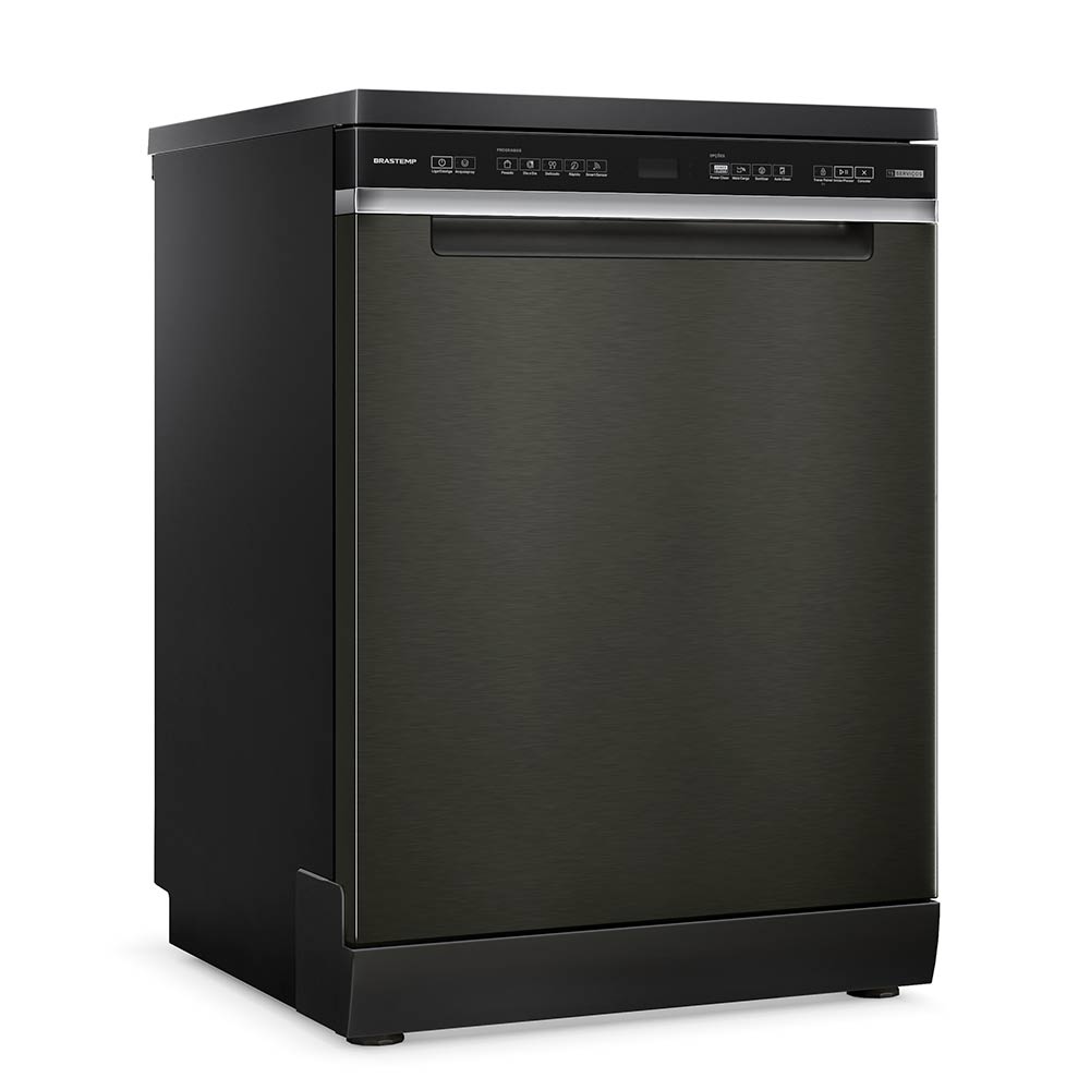 Miniatura Lava-Louças Brastemp Eclipse Collection Black Stainless com 15 Serviços, 05 Programas de Lavagem - BLF62AP 110