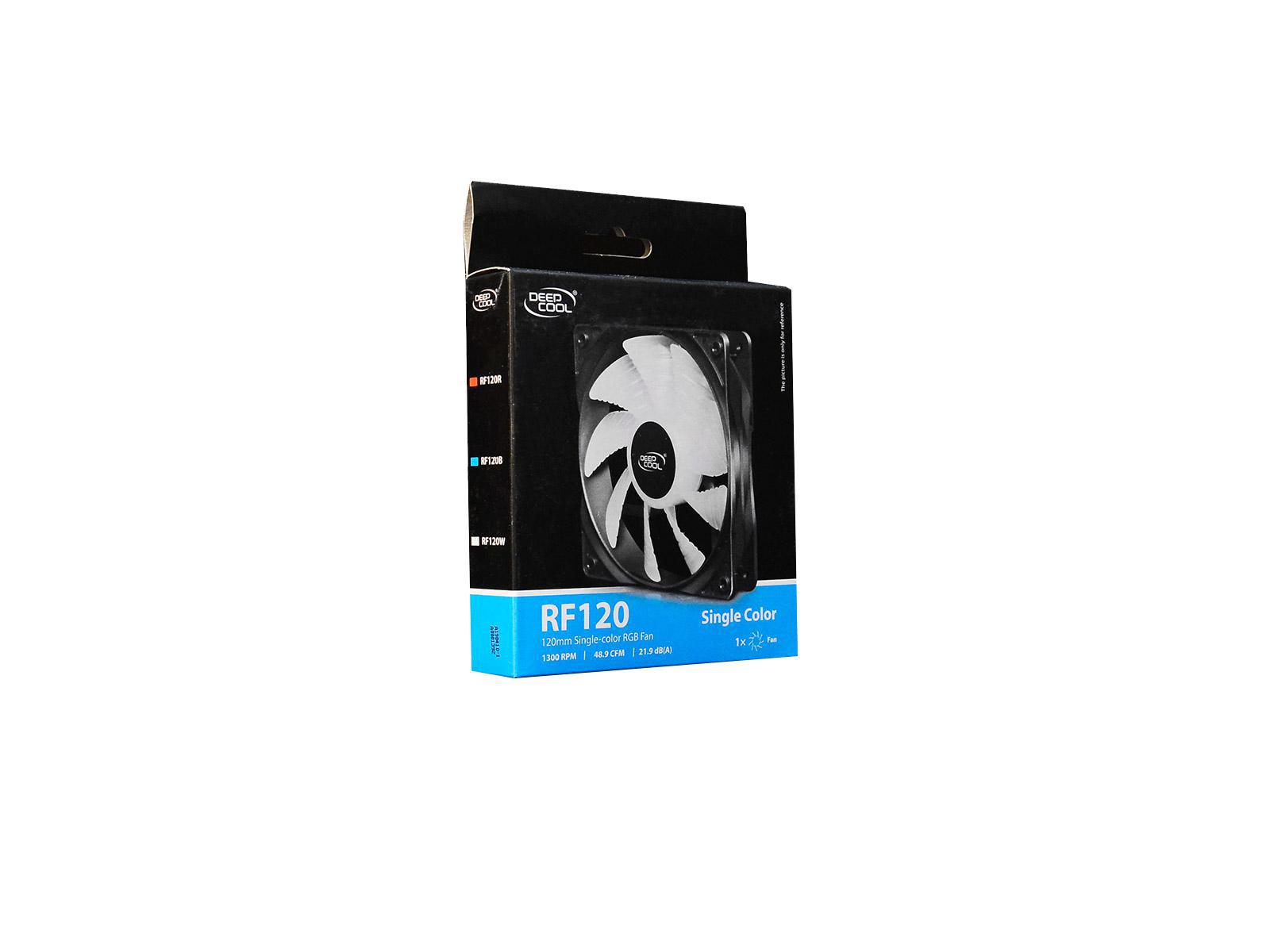 Miniatura Cooler Fan Gabinete Deepcool Rf120B Led Blue 120Mm