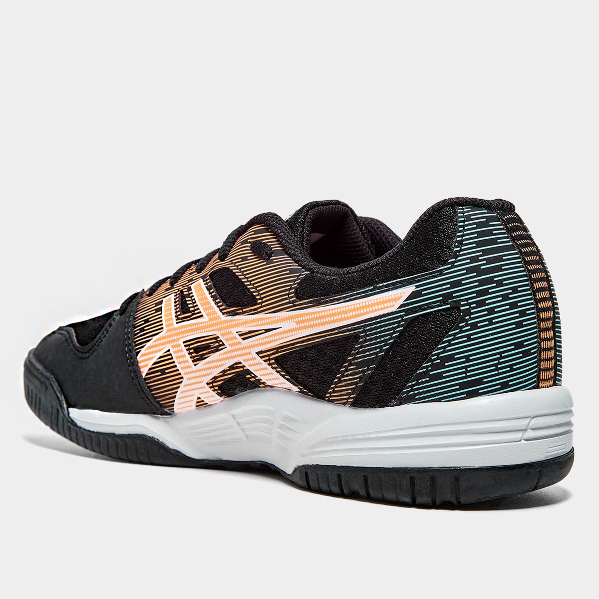 Miniatura Tênis Asics Gel-Rebound Feminino Preto+Laranja - 35