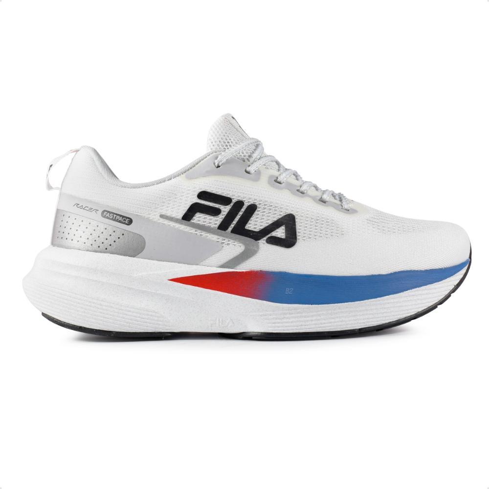 Miniatura Tênis Fila Racer Fastpace Masculino Branco / Prata - 38