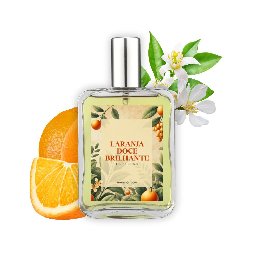 Miniatura Perfume Laranja Doce Brilhante Feminino 100Ml + Spray 10Ml
