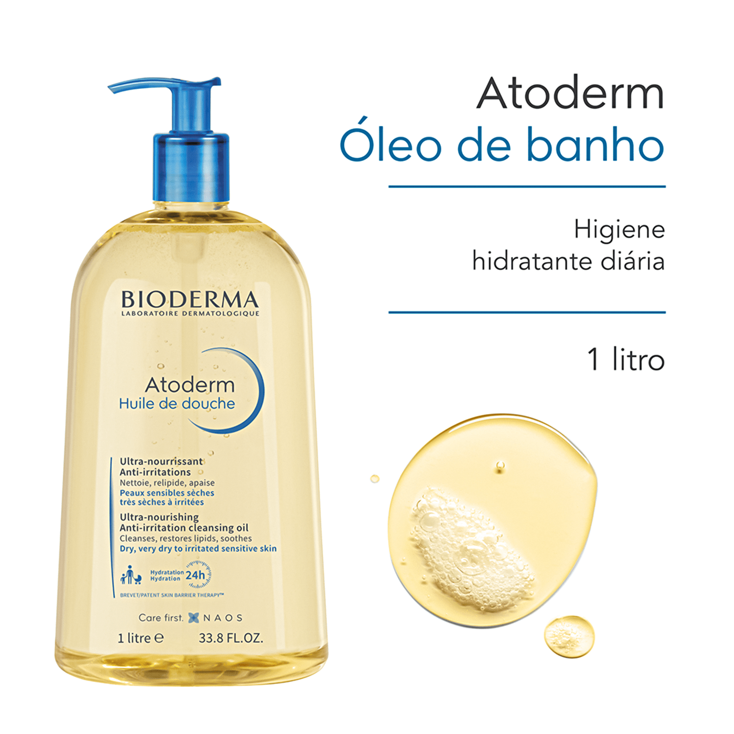 Bioderma Atoderm - Óleo de Banho 1 Litro