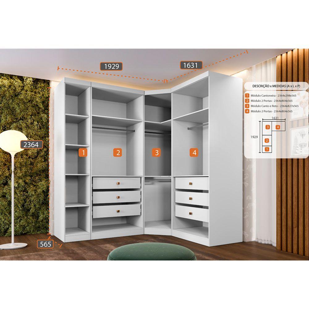 Closet Modulado Safira 009 Cli… | Shopping do Inter