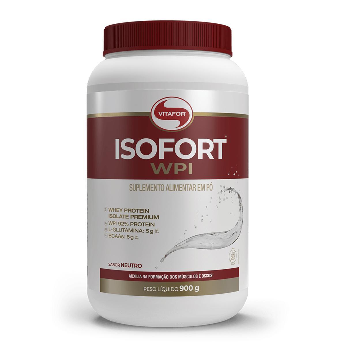 Miniatura Kit 3 Isofort Vitafor Whey Protein 900G Neutro