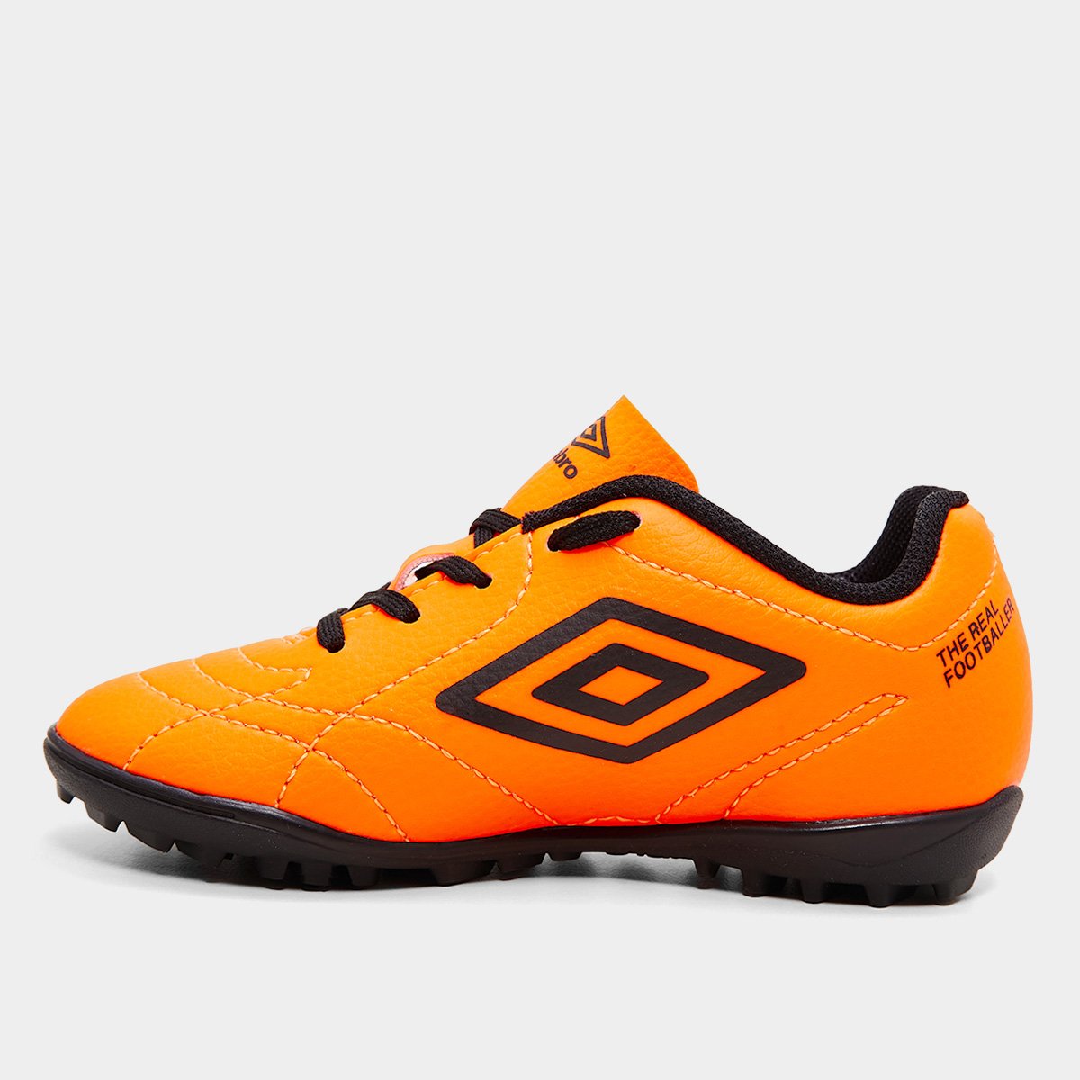 Chuteira Infantil Society Umbro Class Footballer Laranja+Preto - 28
