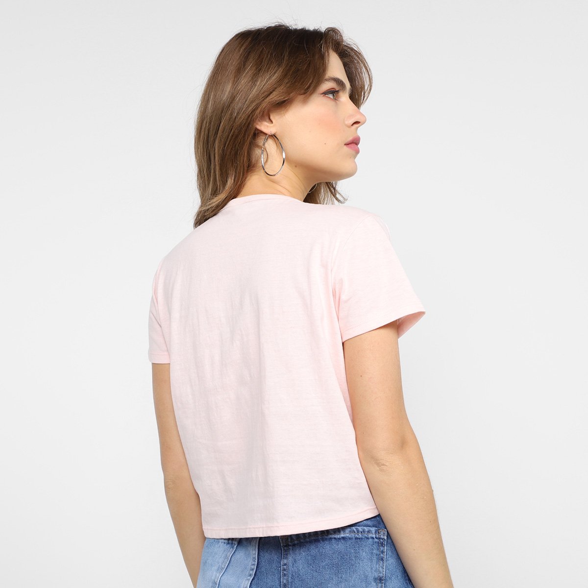 Miniatura Blusa Lecimar Lost In Paradise Amarração Feminina Rosa - G