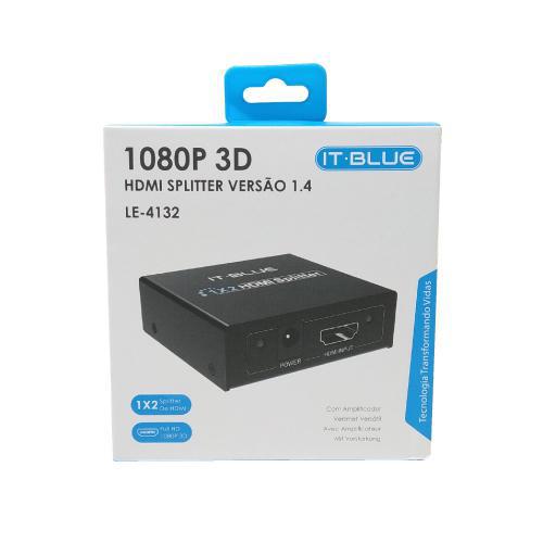 Miniatura Splitter Hdmi It-Blue 1080P Versão 1.4 Le-4132 2 Saidas