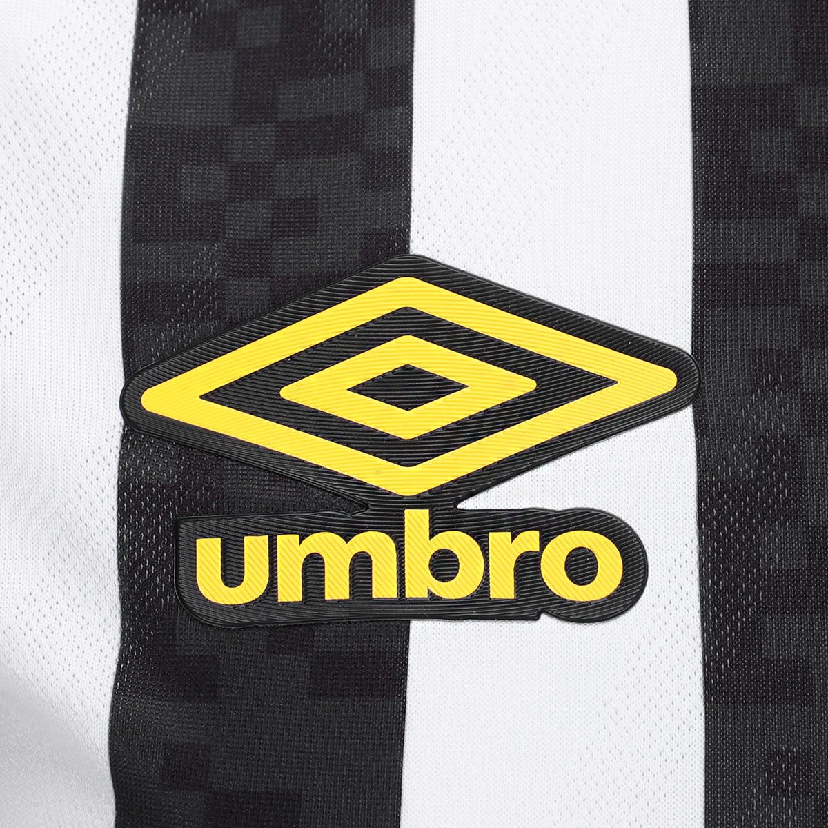 Miniatura Camisa Santos II 25/26 s/n Umbro Jogador Feminina Preto+Branco - G