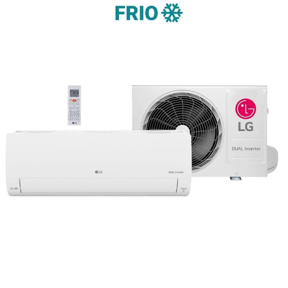 Miniatura Ar Condicionado LG DUAL Inverter AI Voice 9000 BTUs Frio 220V S3-Q09AA31F