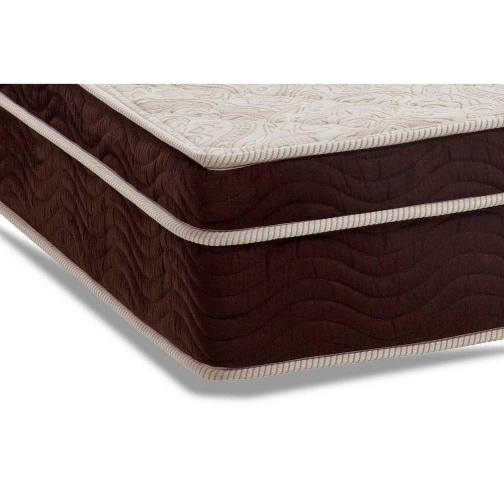 Miniatura Cama Box Baú Solteiro: Colchão Anatômico Ortobom Exclusive + Base Crc Courano Black(88x188)