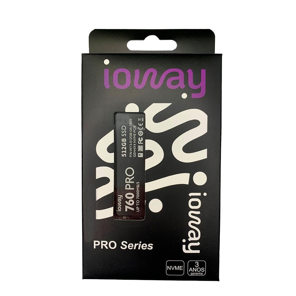 Miniatura Ssd 512Gb M.2 Nvme Pcie Gen4 7000Mb/S Ioway Pro