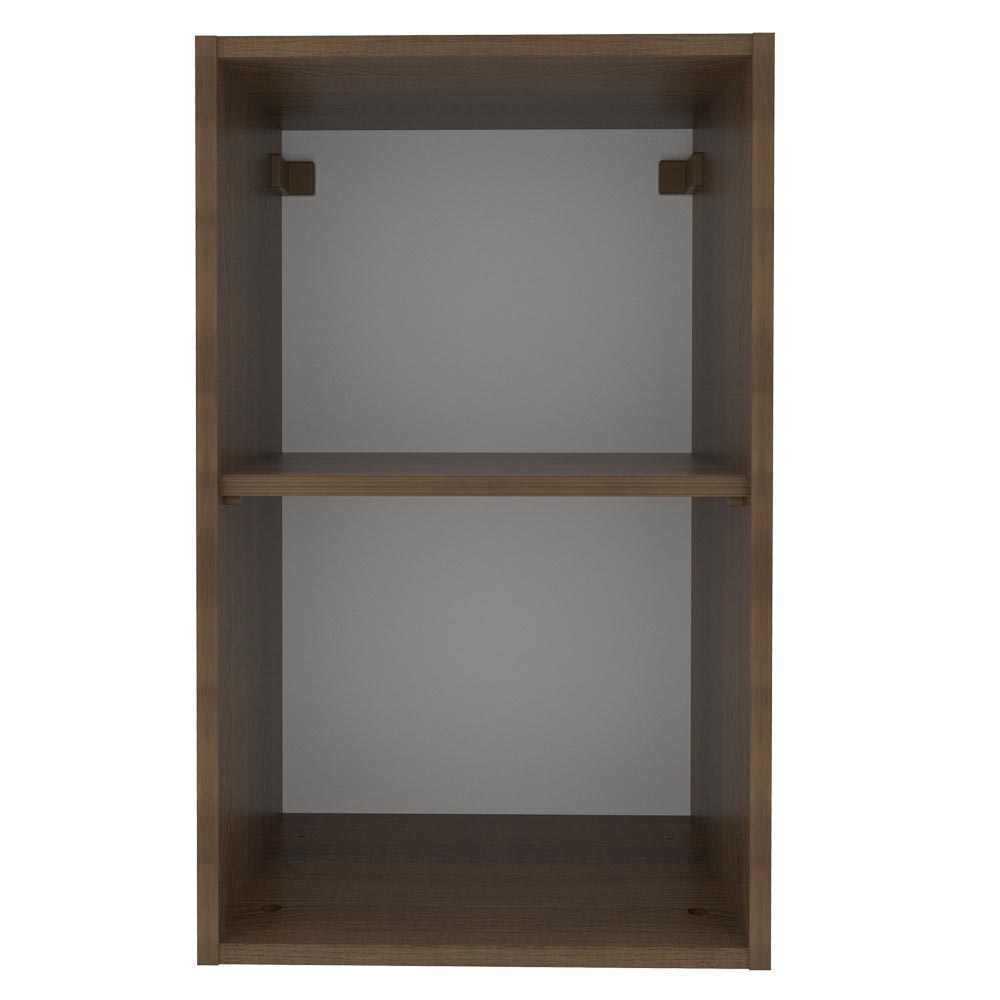 Armário Aéreo Madesa Agata 40 cm 1 Porta Rustic/Cinza Cor:Rustic/Cinza