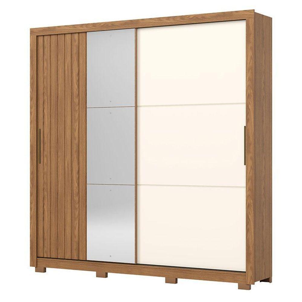 Miniatura Guarda Roupa Casal Vasti 2 Portas Nature Off White – Henn