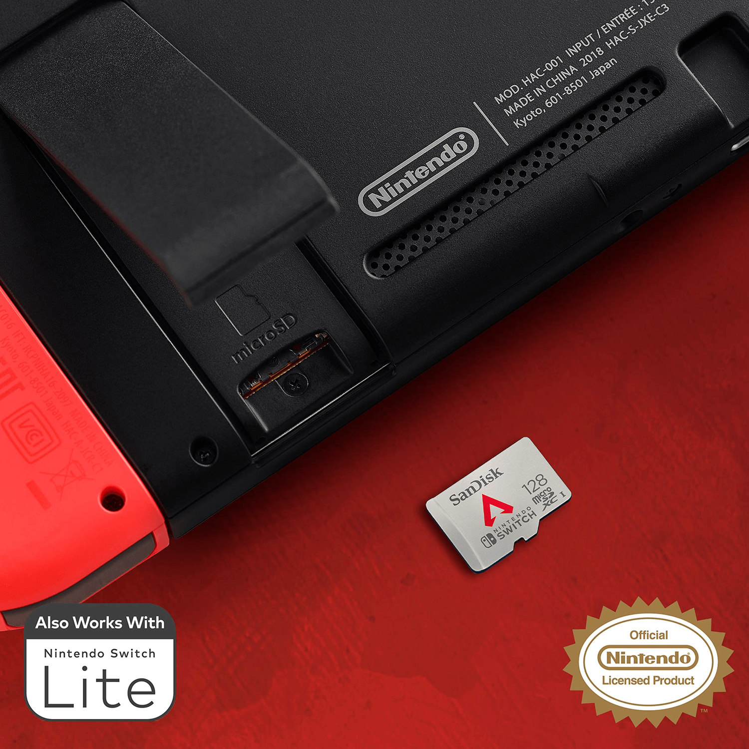 Miniatura Cartão MicroSDXC 128GB SanDisk Apex Legends 100mb/s UHS-I U3 para Nintendo Switch