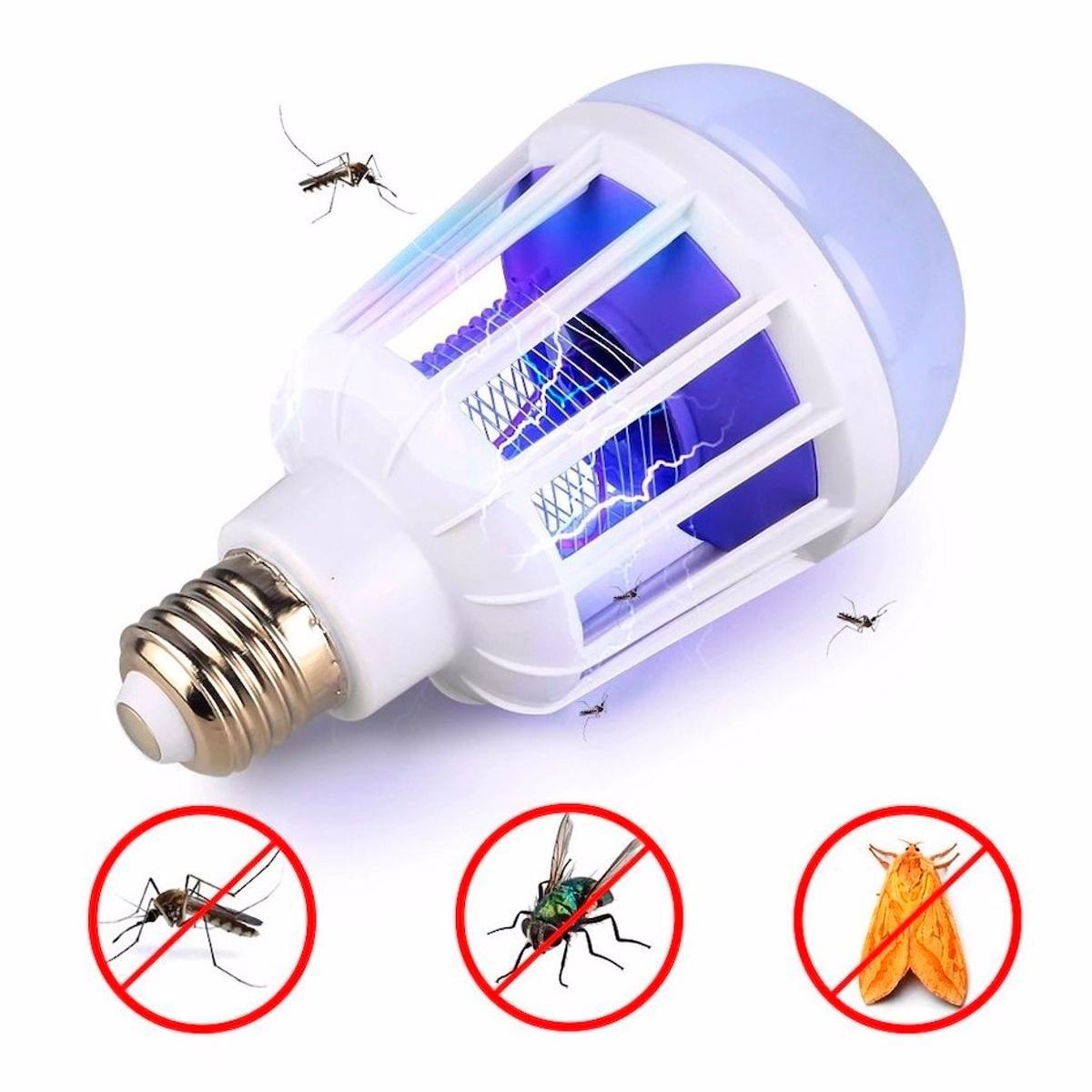 Luz Uv 15W Mata Mosquitos Pernilongos Lâmpada Led