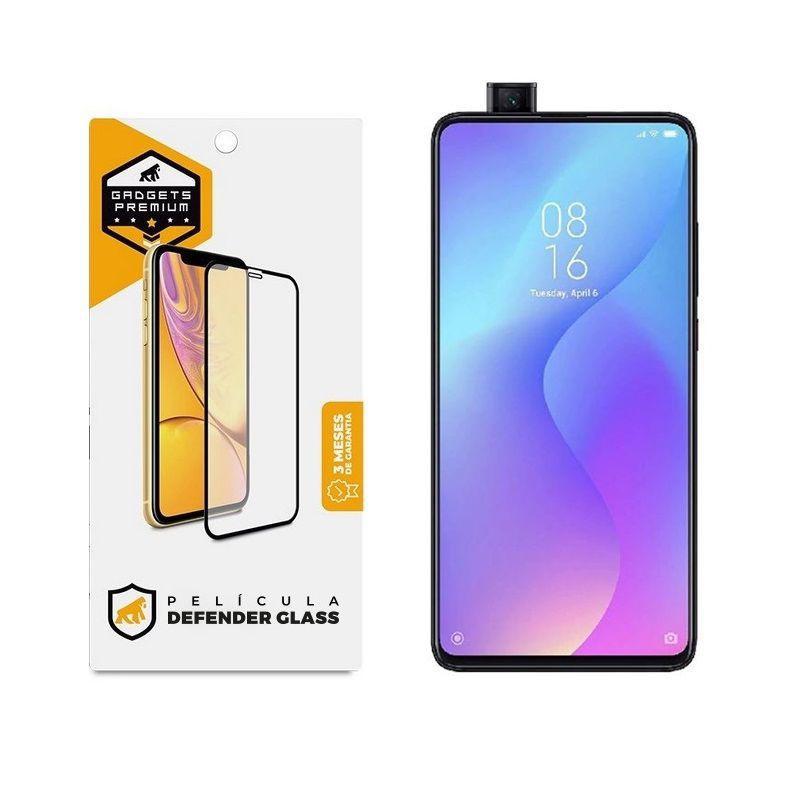Miniatura Película Defender Glass Para Xiaomi Mi 9T - Preta - Gshield