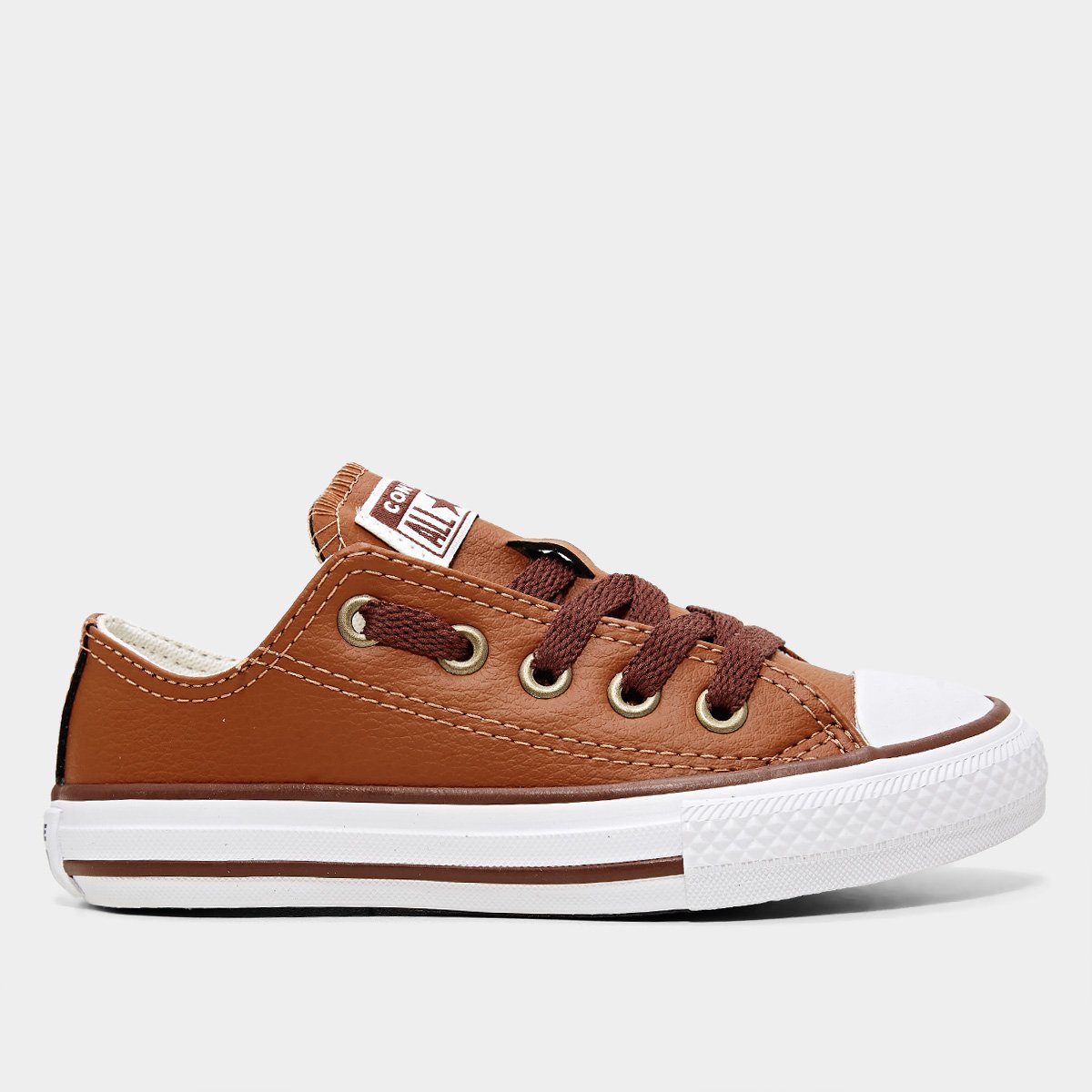 Miniatura Tênis Infantil Converse All Star Chuck Taylor Marrom - 26
