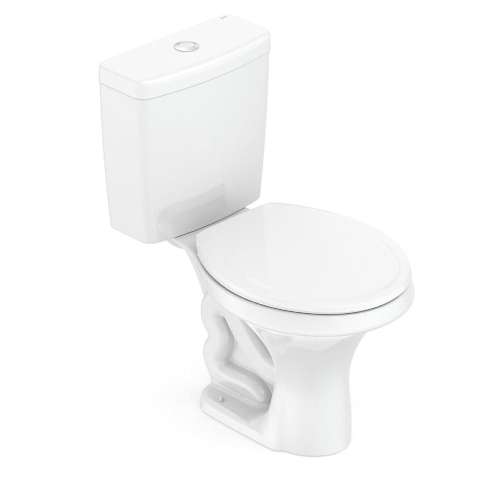 Miniatura Kit Vaso Sanitário com Caixa Acoplada 6L com Assento Zip Incepa Branco