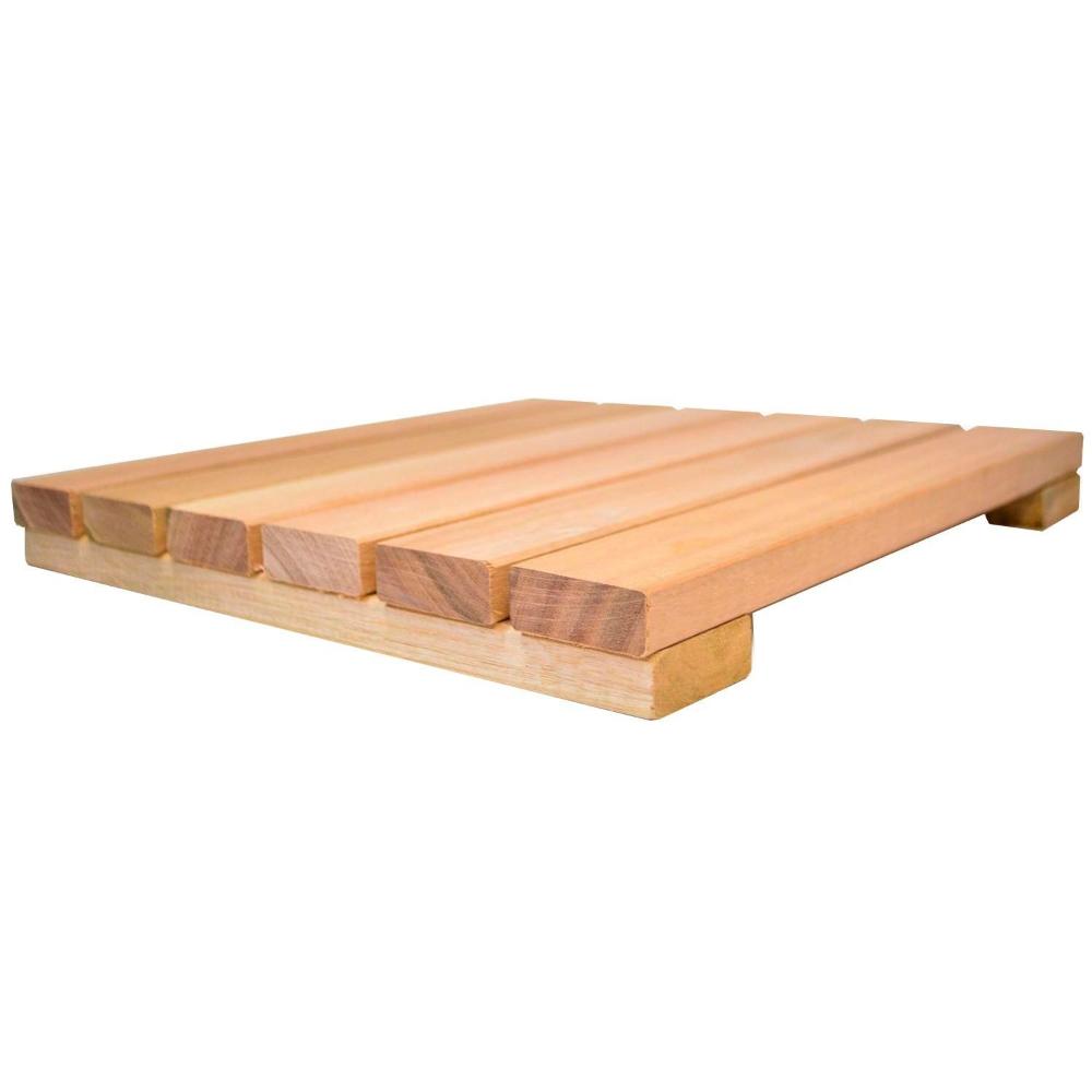 Miniatura Kit Deck de Madeira Modular Isabela 30cmx30cm com 20 Placas Eucalipto