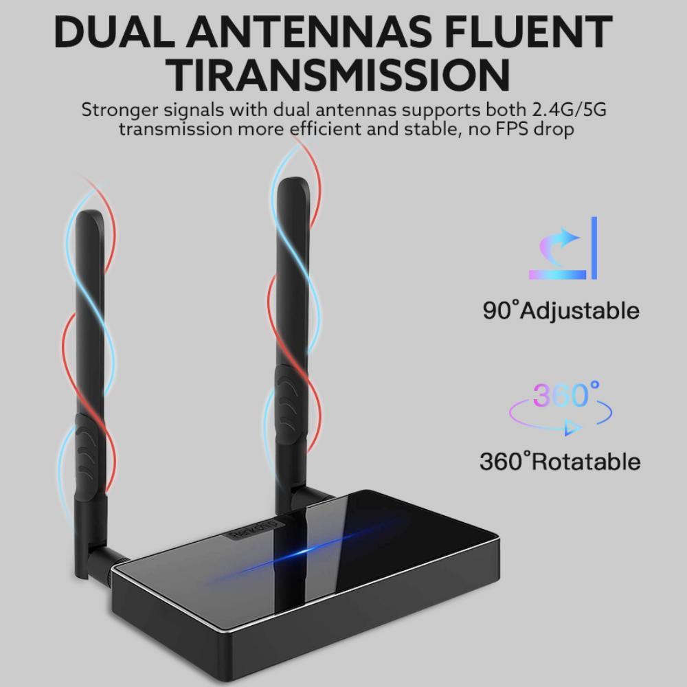 Transmissor De Video Hdmi Wireless Sem Fio 4K 30 Metros 5Ghz