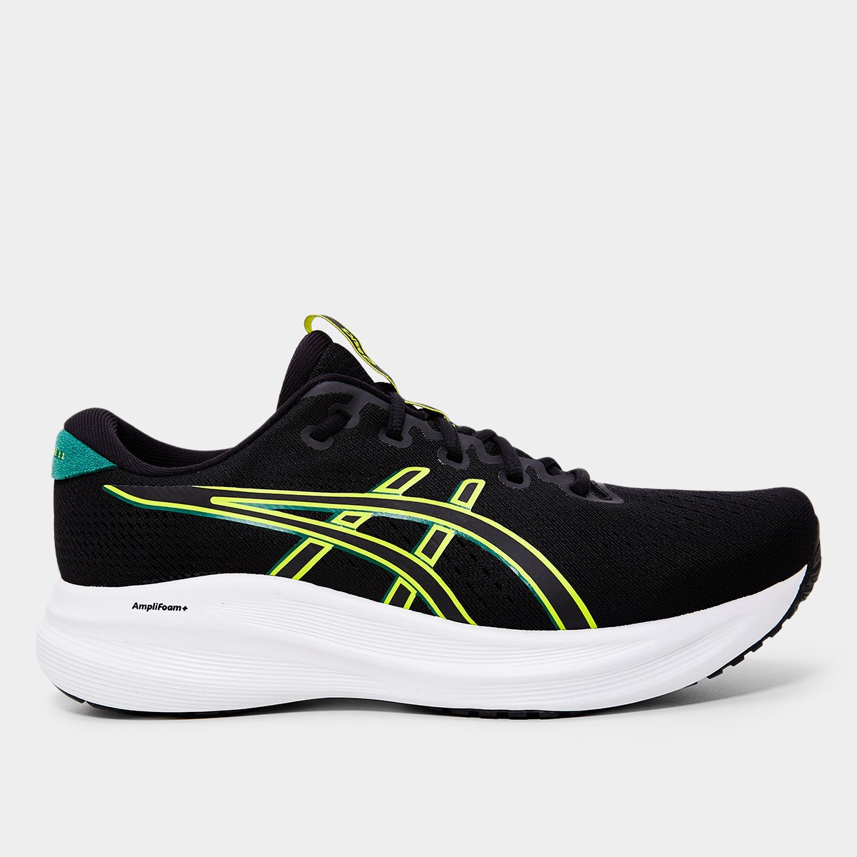 Miniatura Tênis Asics Gel-Excite 11 Masculino Preto+Amarelo - 39