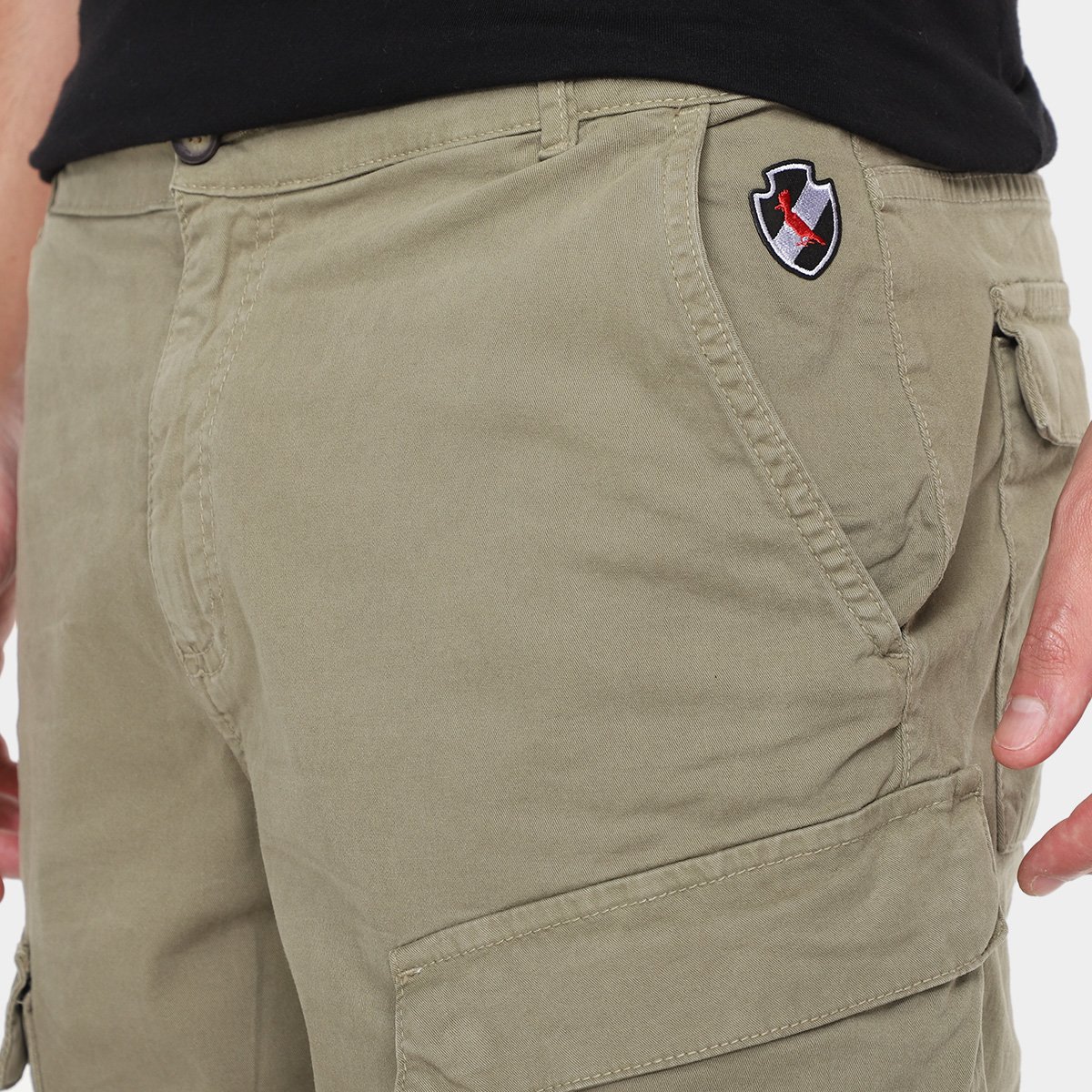 Miniatura Bermuda Cargo Vasco Reserva Iron Masculina Verde - 38