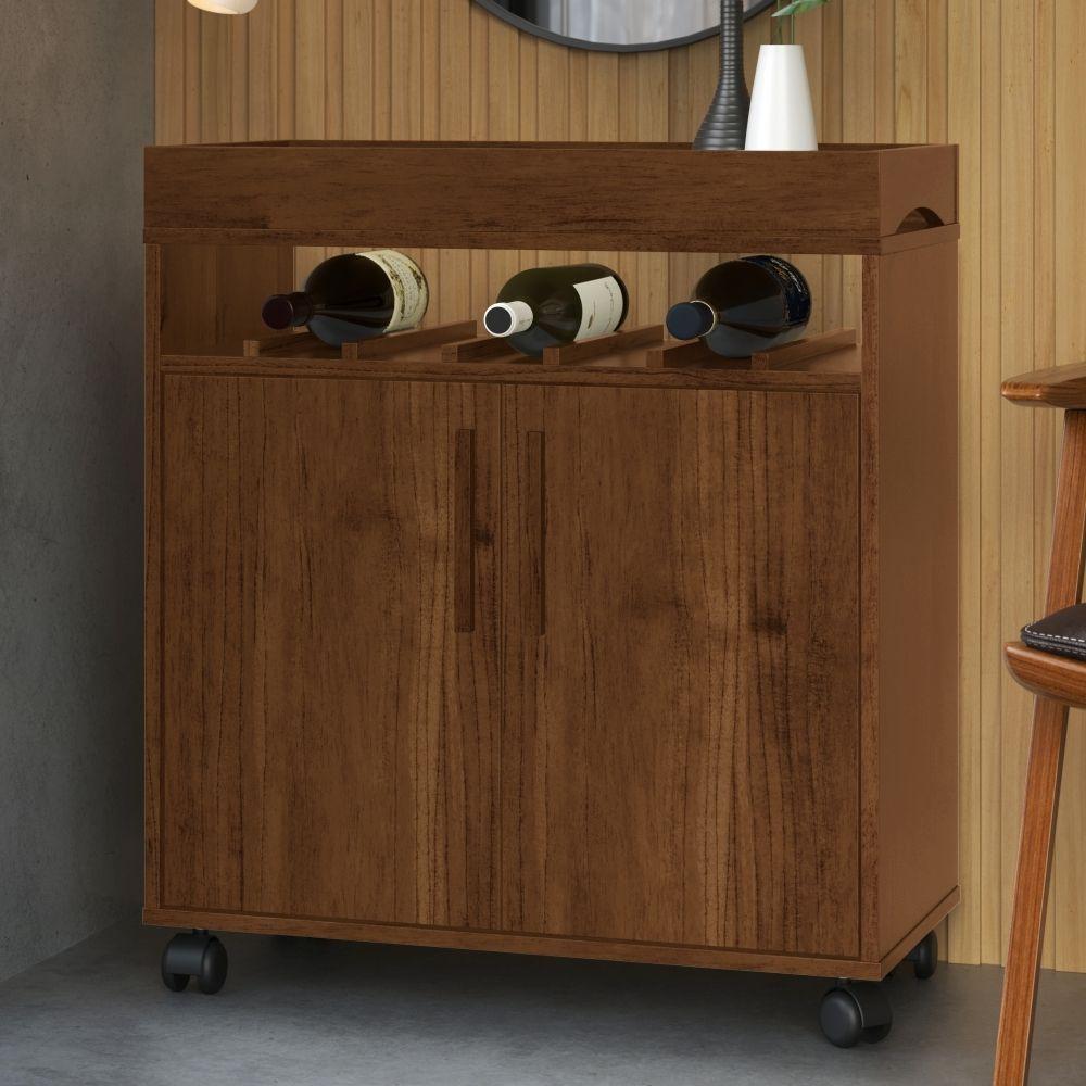 Miniatura Bancada Bar Renens Canela Com 2 Portas
