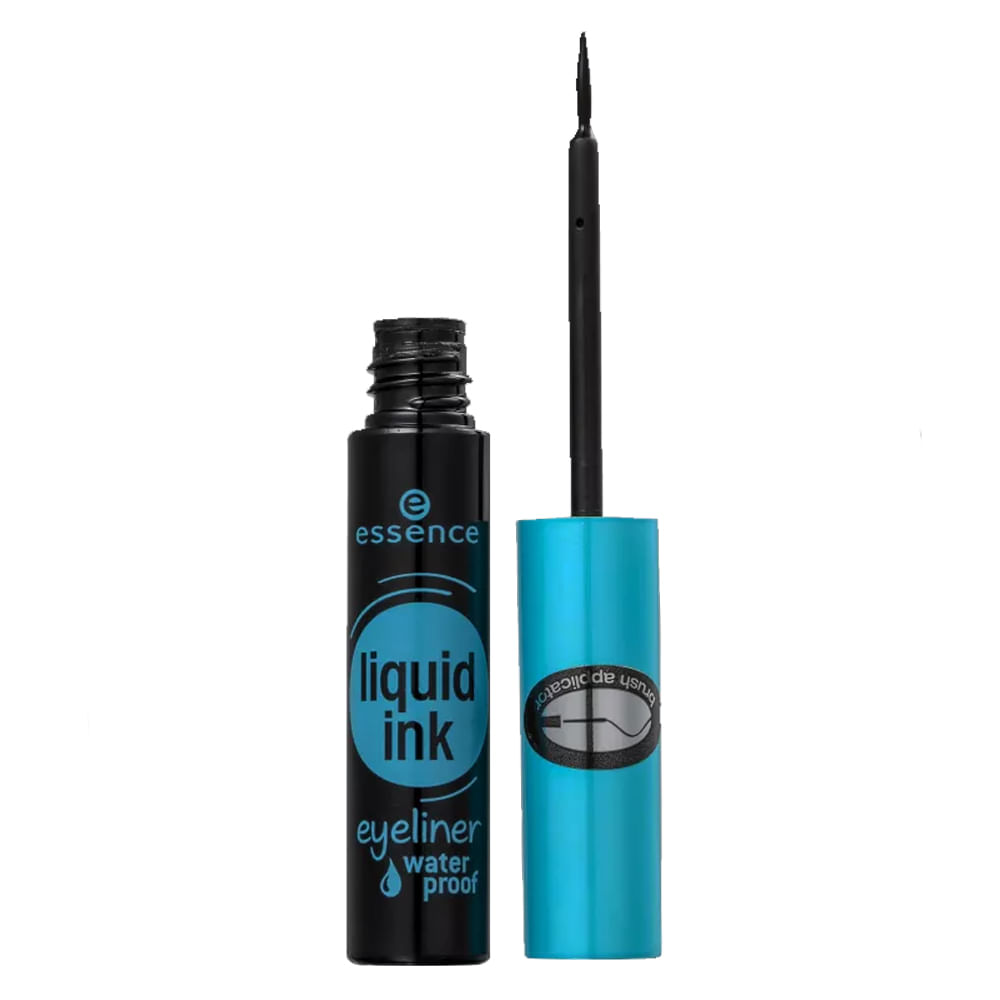 Miniatura Delineador Líquido à Prova D'água Essence Black