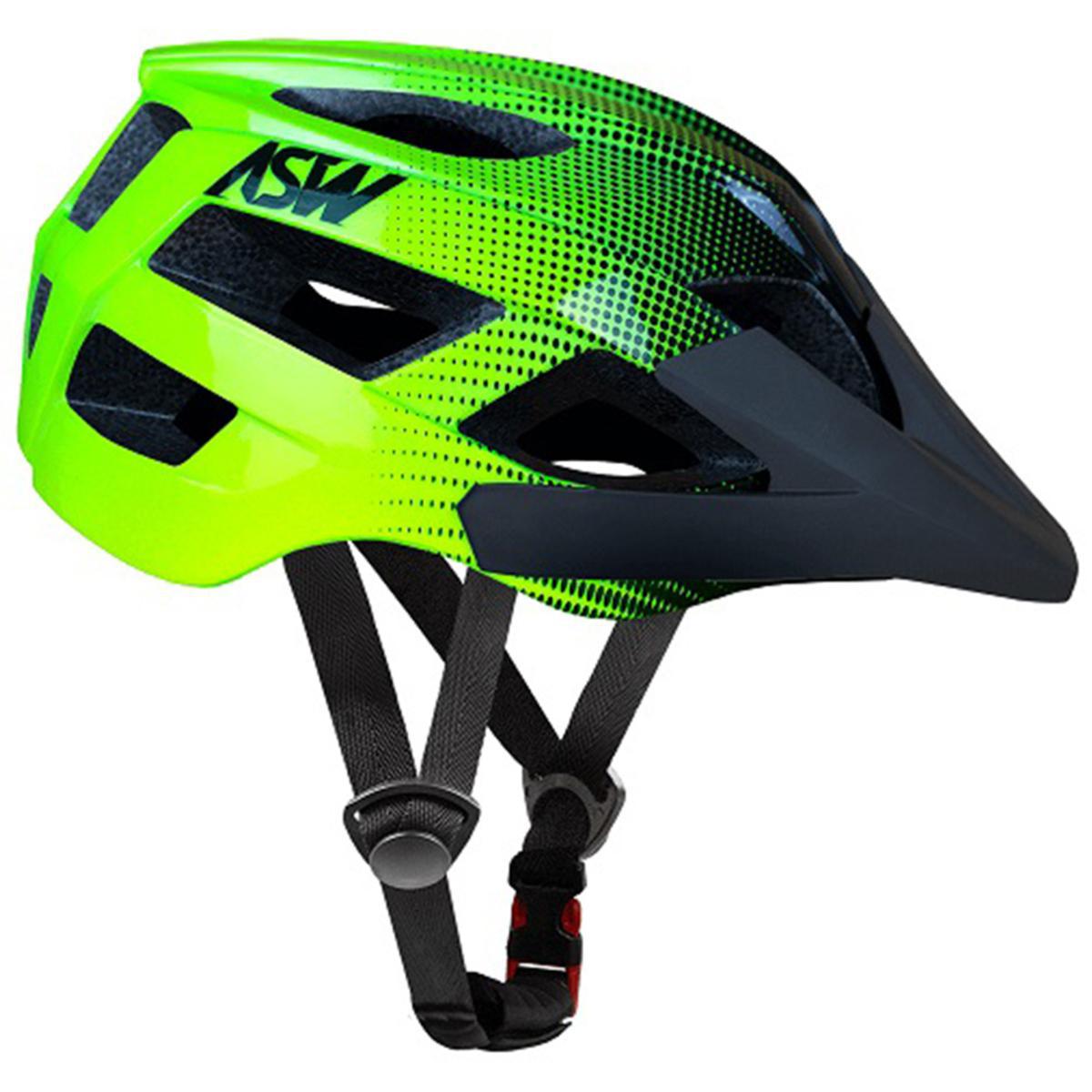 Miniatura Capacete Asw Bike Accel Dots P/M Amarelo Fluo