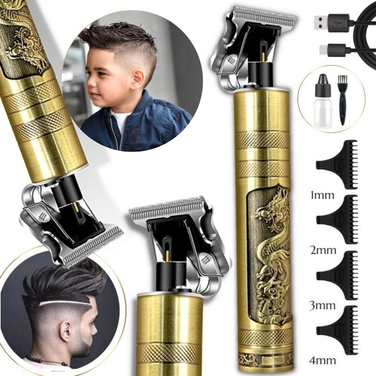Miniatura Máquina De Cortar Cabelo Lâmina De Precisão Cor Preta