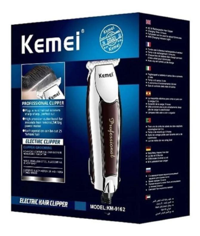 Miniatura Máquina Acabamento Super Mini Sem Fio Kemei Km-9163 Original Óleo lubrificante - pilha - Branco - 1 - Máquina de cortar cabelo - Acabamento - Kemei - 3 - 2 - Rotativo