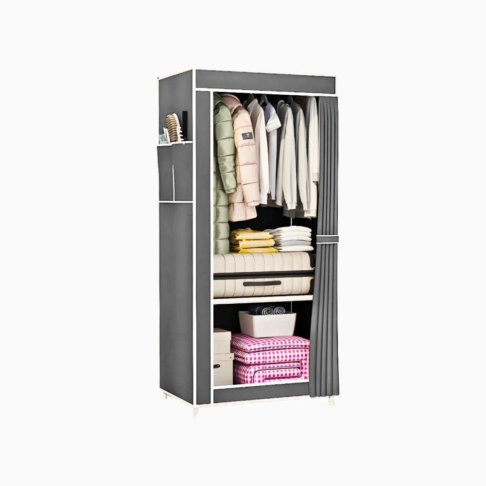 Miniatura Guarda Roupa Closet Dobrável Organizador Com Capa De Tecido