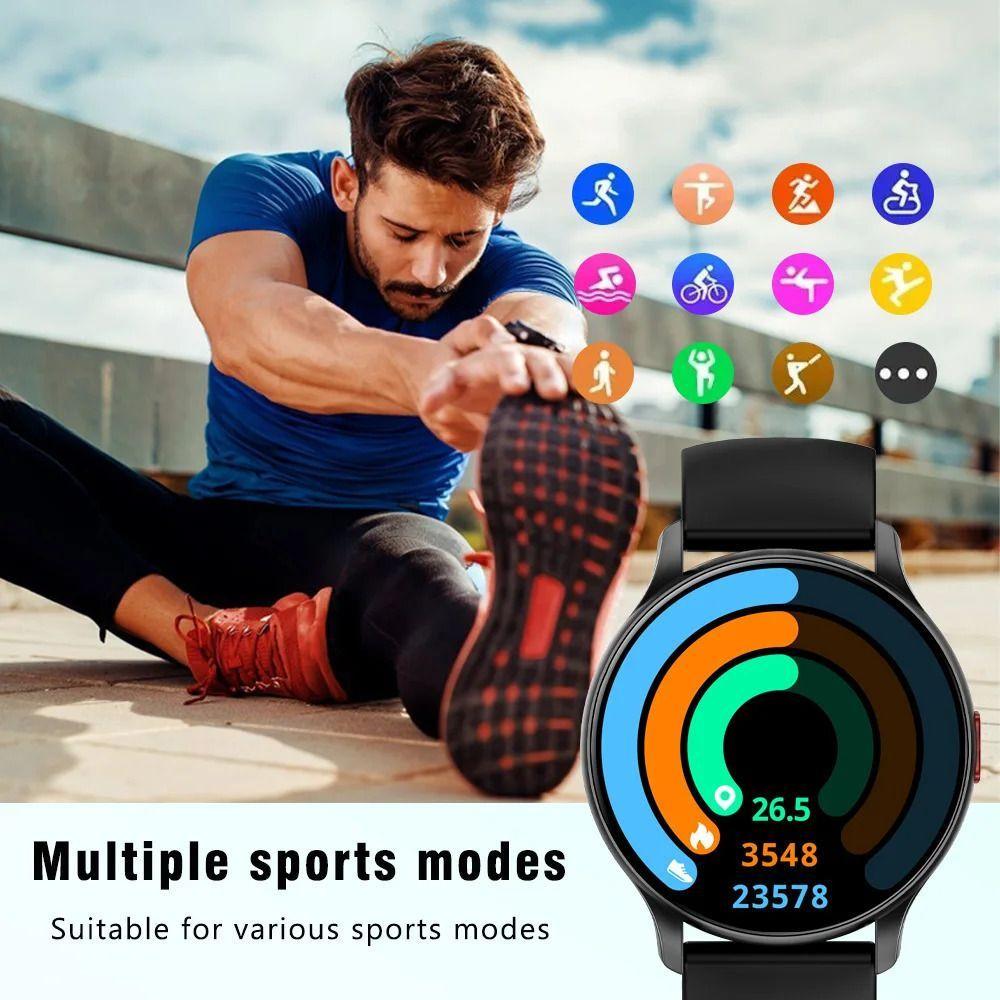Miniatura Relógio Inteligente 1.43 Polegadas Amoled Senbono Max 11 Preto