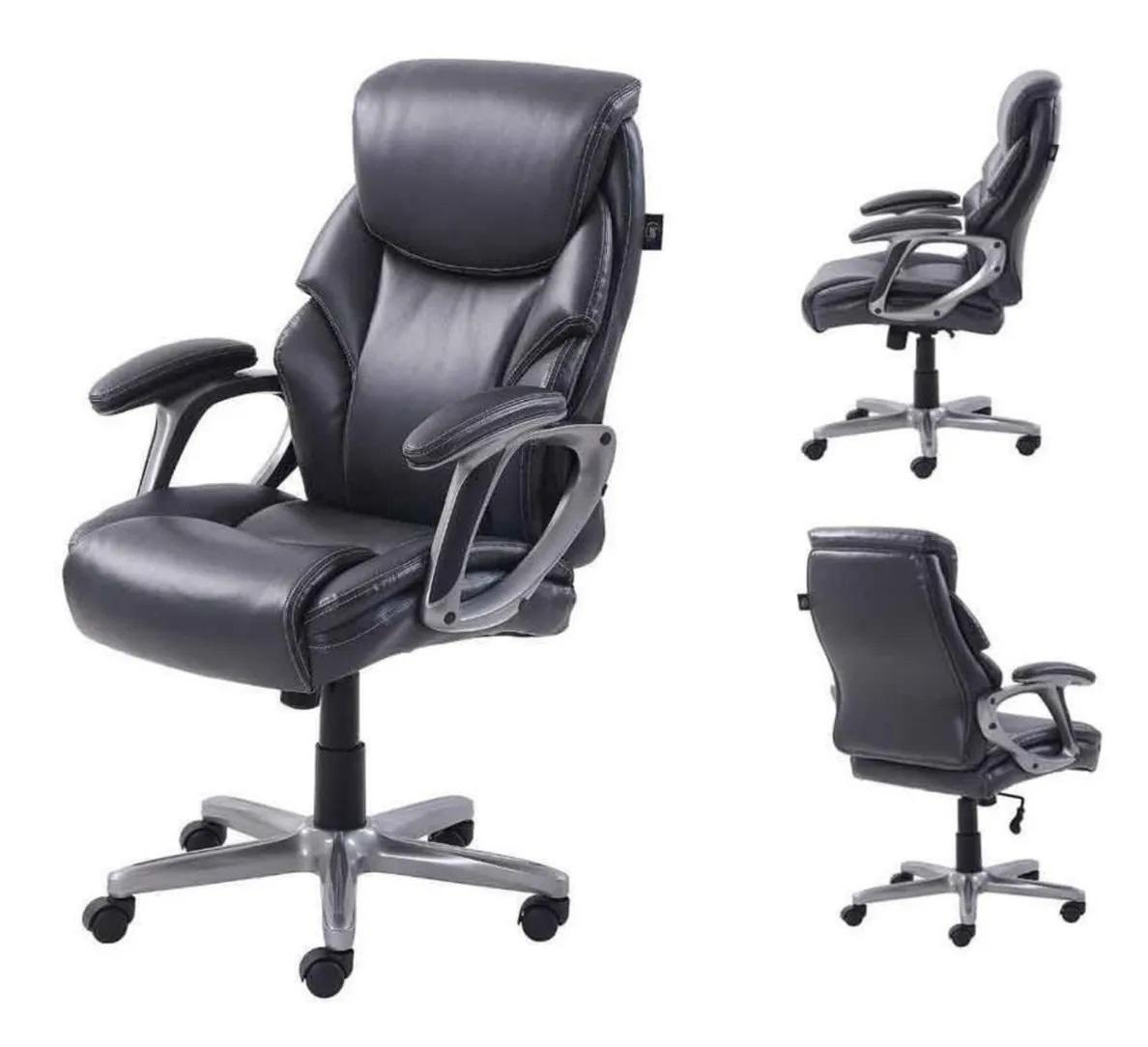 Cadeira Executiva Presidente Preta Luxo & Conforto - Serta