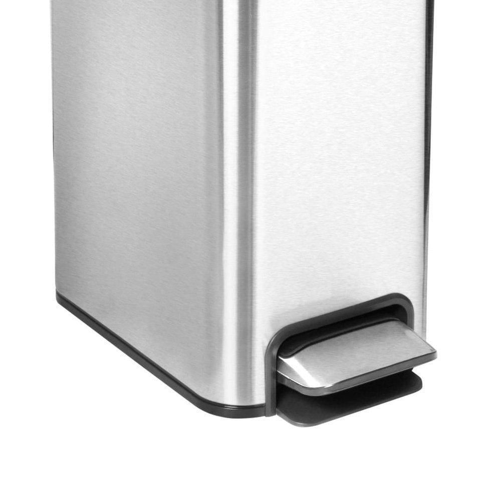 Miniatura Lixeira Docol Flat 90987292016 Com Pedal 7L Inox Escovado