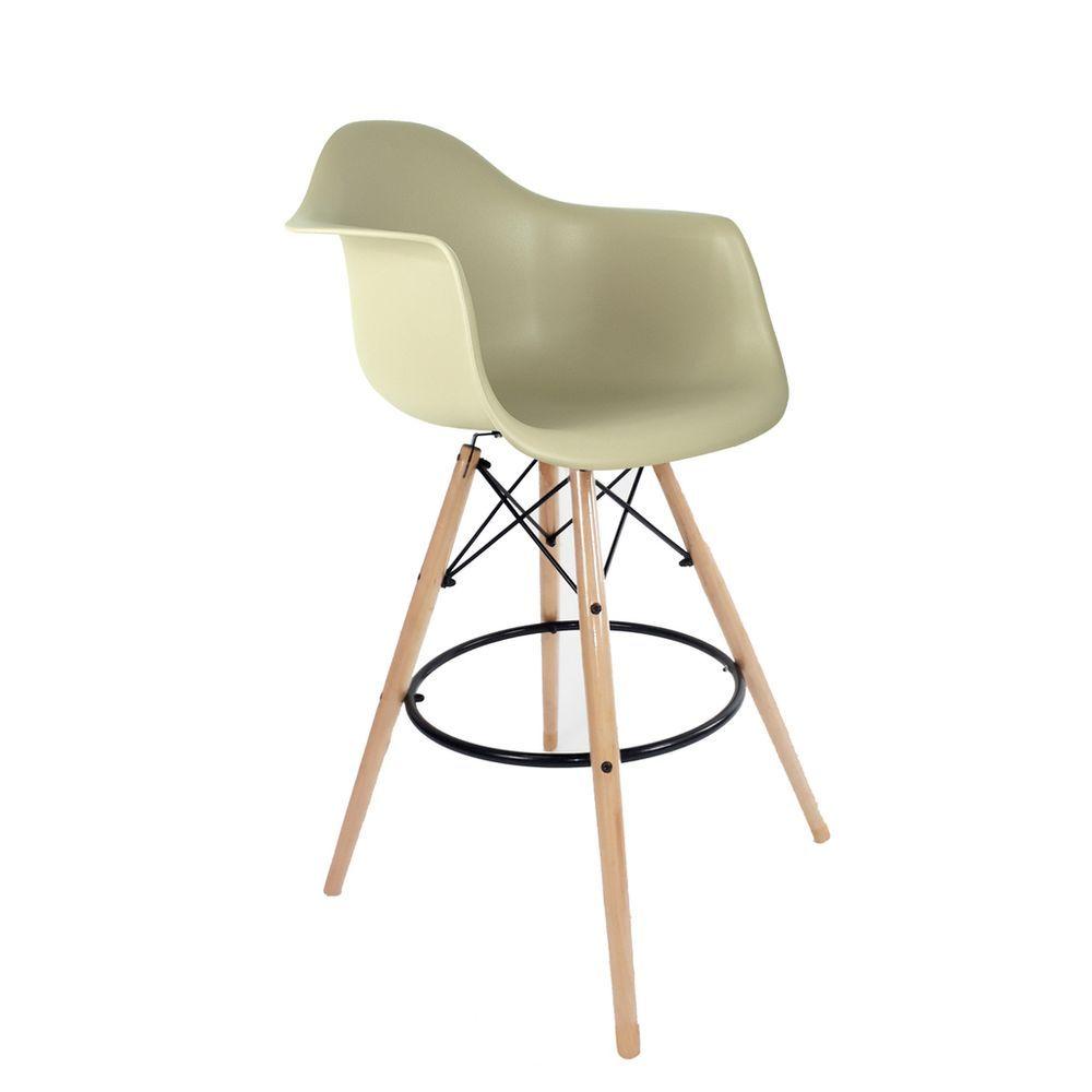 Miniatura Banqueta Eames Com Braço Fendi