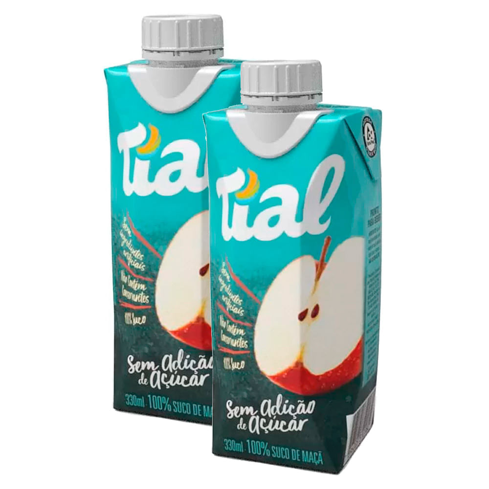 Miniatura Kit 2 Suco Tial 100% Maçã Sem Adição de Açúcar 330ml