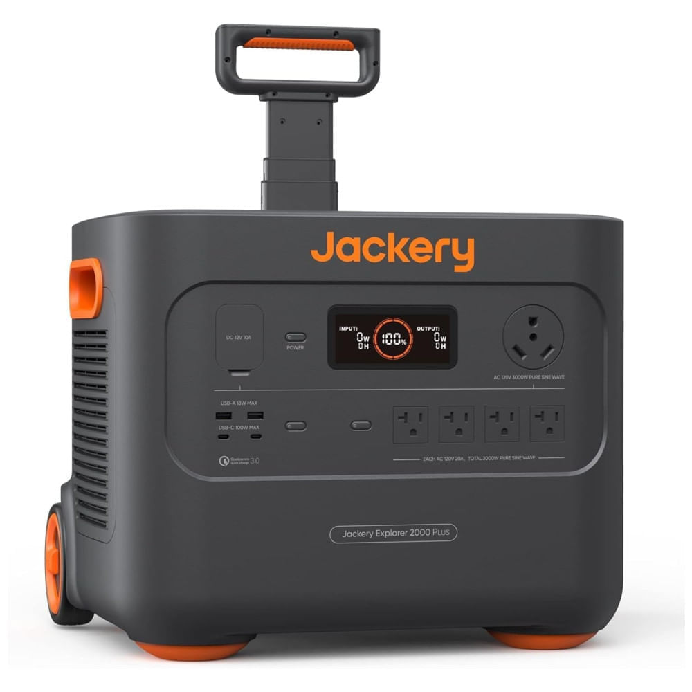 Miniatura Gerador de Energia Solar Portátil com Bateria de 2.042 Wh e Saída de 3.000 W, 110V, Jackery Explorer 2000 Plus