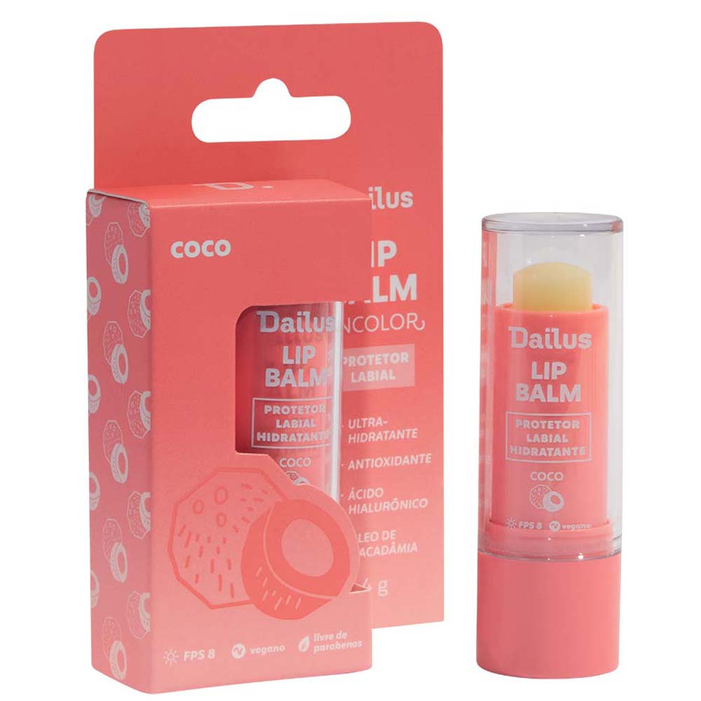 Miniatura Protetor Labial Dailus Lip Balm FPS8 Coco