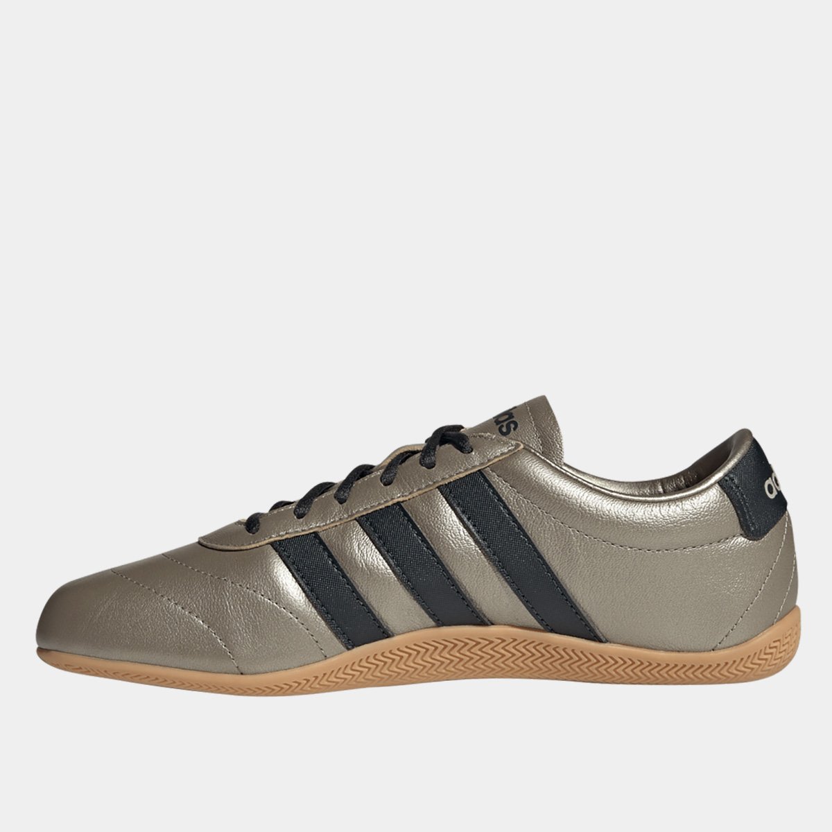 Miniatura Tênis Adidas Grand Court LO Feminino Dourado+Preto - 34
