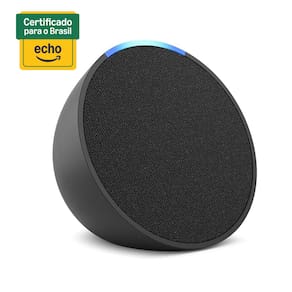 Miniatura Smart Speaker Echo Pop Compacto com Som Envolvente e Alexa - Preto