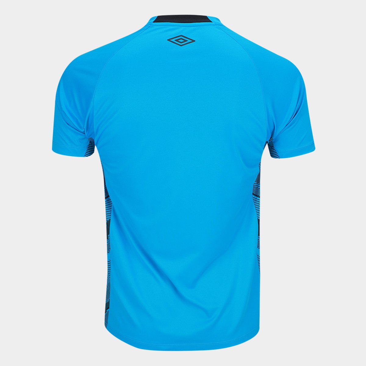 Miniatura Camisa Santos 25/26 Goleiro Umbro Masculina Azul+Preto - G