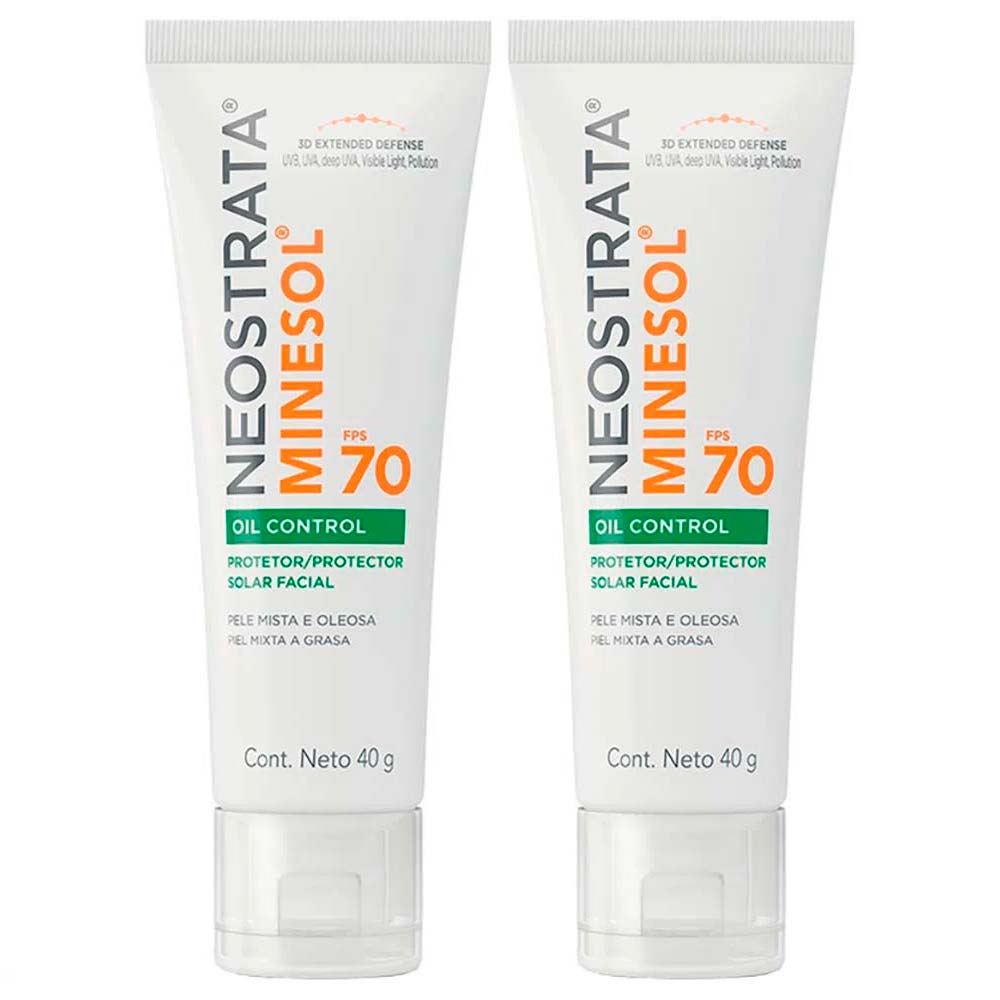 Miniatura Neostrata Minesol Oil Control Kit com 2 Unidades – Protetor Solar Facial FPS70 40g Kit