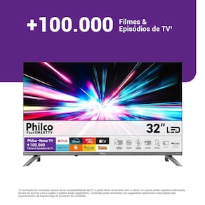 Miniatura Smart TV 32" HD Philco P32CRB Roku TV HDR10 Dolby Audio
