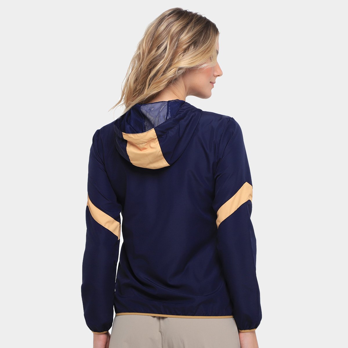 Miniatura Jaqueta Corta Vento Cruzeiro Feminina Marinho - EGG