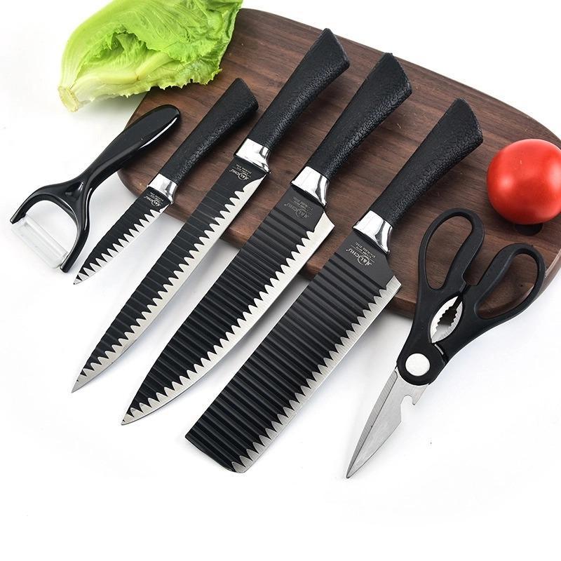 Miniatura Kit Faqueiro Completo Cozinha: 6 Peças Descascador E Facas